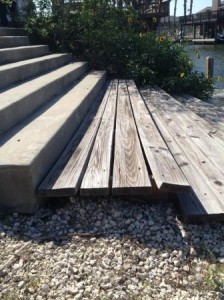 Decking Before